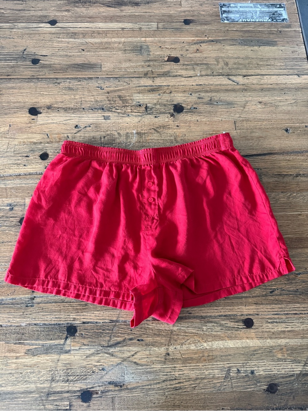 PINK Victoria's Secret Red Lounge Boxer Shorts